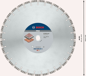 Bosch PRO Stone Diamanttrennscheibe, 450 x 25,4 mm
