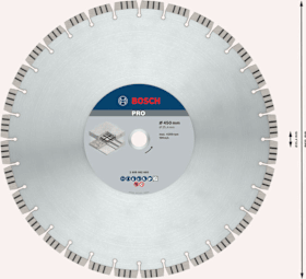 Bosch Diamanttrennscheibe PRO Concrete für Tisch- und Benzinsägen
