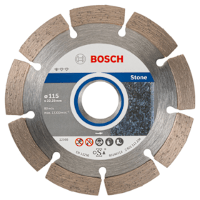 Bosch Diamanttrennscheibe Standard for Stone für kleine Winkelschleifer