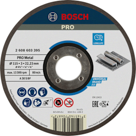 Bosch Trennscheibe PRO Metal für kleine Winkelschleifer, gerade