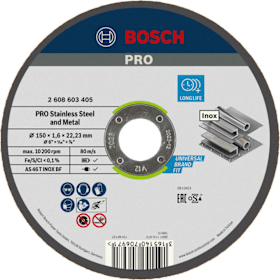 Bosch PRO Stainless Steel and Metal Trennscheibe, 150 x 1,6 x 22,23 mm
