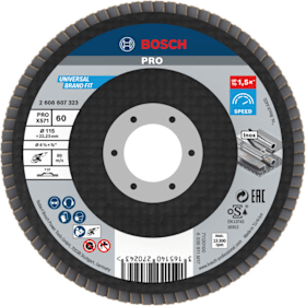 Bosch Fächerschleifscheibe PRO X571, Glasfaser, gerade