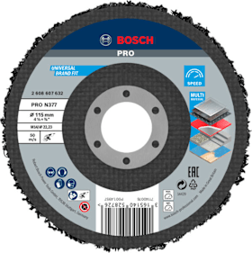 Bosch PRO N377 Multi Material Reinigungsscheibe, 115 mm, 22,23 mm