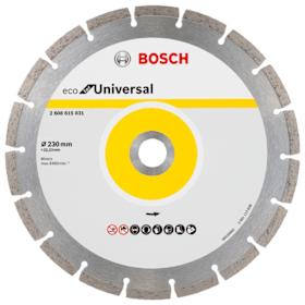 Bosch Segment-Diamanttrennscheibe ECO for Universal für große Winkelschleifer mit Spanmnmutter