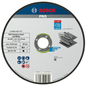 Bosch PRO Stainless Steel and Metal Trennscheibe, 180 x 1,6 x 22,23 mm