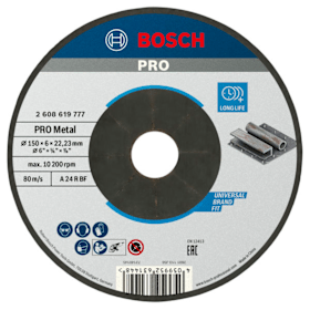 Bosch PRO Metal Schleifscheibe, 150 x 6 x 22.23 mm