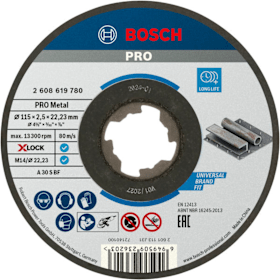 Bosch PRO Metal X-Lock Trennscheibe, 115 x 2,5 x 22,23 mm
