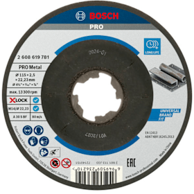 Bosch PRO Metal X-Lock Trennscheibe, 115 x 2,5 x 22,23 mm