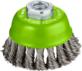 Bosch Topfbürste PRO Stainless Steel Heavy für kleine Winkelschleifer