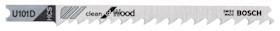 Bosch Stichsägeblatt U 101 D Clean for Wood, 3er-Pack