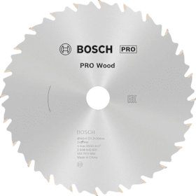 Bosch PRO Wood Kreissägeblatt, 165 x 1.7 x 20 mm