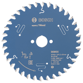 Bosch Kreissägeblatt EXPERT for Wood für kabelgebundene Handkreissägen und Tauchsägen