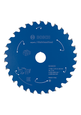Bosch Akku-Kreissägeblatt Expert for Stainless Steel, 140 x 1,5/1,2 x 20, 30 Zähne