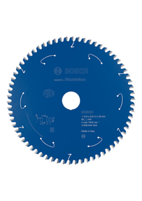 Bosch Akku-Kreissägeblatt Expert for Aluminium, 216 x 2/1,4 x 30, 66 Zähne