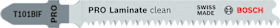 Bosch PRO Laminate clean T101BIF Stichsägeblatt, 83 mm, 2-tlg.