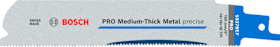 Bosch PRO Medium-Thick Metal precise S937BEF Blatt, 1,1 x 25 x 150 mm, 5-tlg.