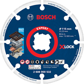Bosch EXPERT Diamond Metal Wheel X-LOCK Trennscheibe, 115 x 22,23 mm