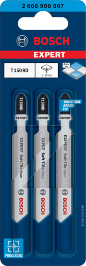 Bosch EXPERT ‘Soft Tile Clean’ T 150 RD, Stichsägeblatt, 3 Stück