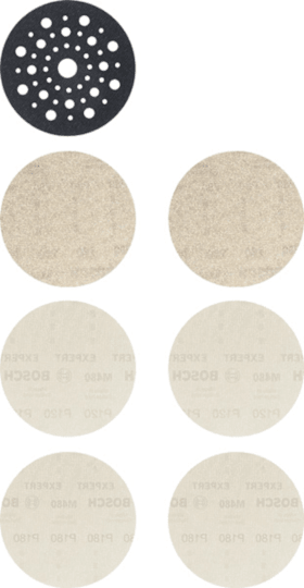 Bosch Starter-Set Schleifscheiben für Exzenterschleifer EXPERT M480, 7-tlg.