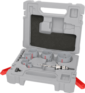 Bosch PRO Multi Material Lochsäge Q-Lock Aufsteckhalter-Set, 15-tlg.
