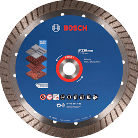 Bosch EXPERT MultiMaterial Diamanttrennscheiben, 230 x 22,23 x 2,4 x 15 mm