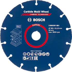 Bosch EXPERT Carbide Multi Wheel Trennscheibe, 180 mm, 22,23 mm