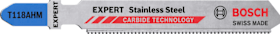 Bosch EXPERT Stainless Steel T118AHM Stichsägeblatt, 2 Stück