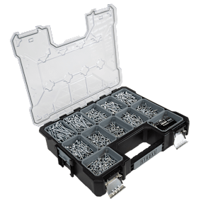 STROXX Montagekoffer mit 2400Stk. Holzschrauben, TORX-Antrieb, inkl. 22tlg. Bitset
