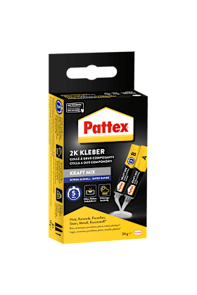 Pattex 2-component adhesive Power Mix Extreme Fast 2x12g Tube transparent