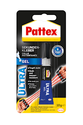Pattex Super Glue Ultra Gel 10g Tube transparent
