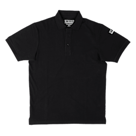 STROXX Poloshirt – Schwarz, aus reiner Baumwolle, feuchtigkeitsaufnehmend & allergikergeeignet