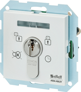 SCHLUESSELSCHALTER UP M. ANZEIGE GIRA REINWEISS GLAENZEND