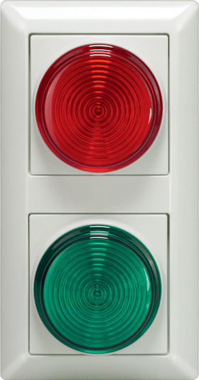 KONTROLLSIGNAL JUNG 938/10 U ROT/GRÜN 24V UNTERPUTZ