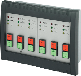 BUS-ERWEITERUNGSTABLEAU 6 TÜREN IM KUNSTSTOFFGEHÄUSE