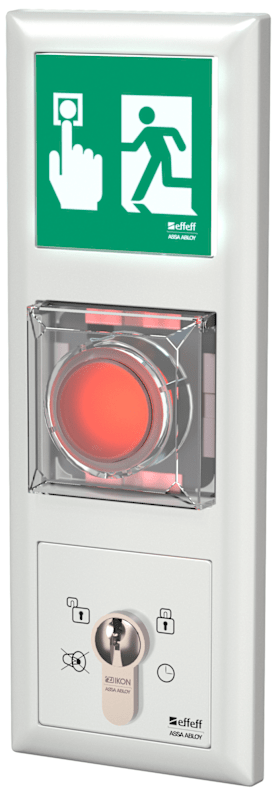 UP-FLUCHTTÜR-STEUERTERM 1385G FT BEL NETZTEIL GIRA S55 WEIß GLÄ