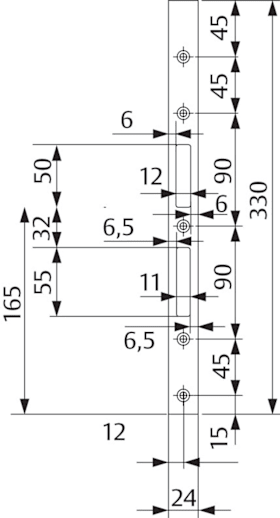 SCHLIEßBLECH LOSE 809E 509ZBS0338SBL00 