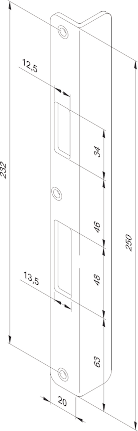 WINKELSCHLIEßBLECH LANG LS MODELLE 309X/409X/509X/709X