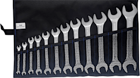 FORUM Doppelmaulschlüssel-Satz DIN3110 6-32mm 12-teilig in Rolltasche 