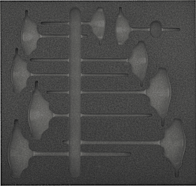 Werkzeugmodul 2/3 leer T-Griff Torx Wera