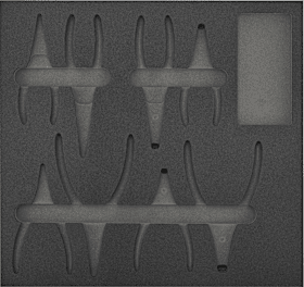 Werkzeugmodul 1/3 leer Sicherungsringzangen Knipex