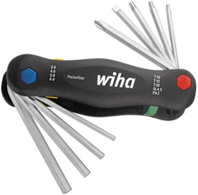 wiha Handklapphalter 9-teilig gemischt PocketStar 