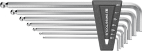 PB Swiss Tools Winkelschraubendreher- Satz im Kunststoffhalter 7-teilig 3/32-5/16" lang Kugelkopf 