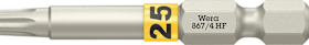 Wera Bit zähhart 1/4" DIN 3126 E6,3 T25x50mm Haltefunktion 