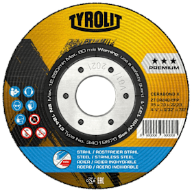 Tyrolit Schruppscheibe CERABOND X125x4mm CA24Q-BFK 
