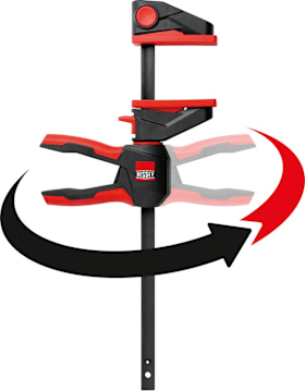 BESSEY Einhandzwinge EZ 600x80mm drehbarer Griff 