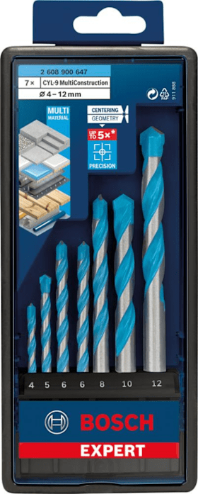 Bosch Professional Schlagbohrersatz CYL-9 7tlg 4/5/6/6/8/10/12 mm EXPERT 