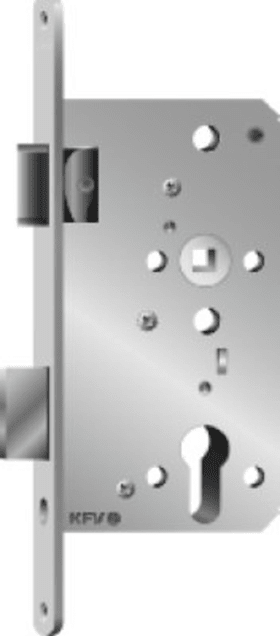 Stahltür-Einsteckschloss 169-3F-PZ/65-L-24-A-31