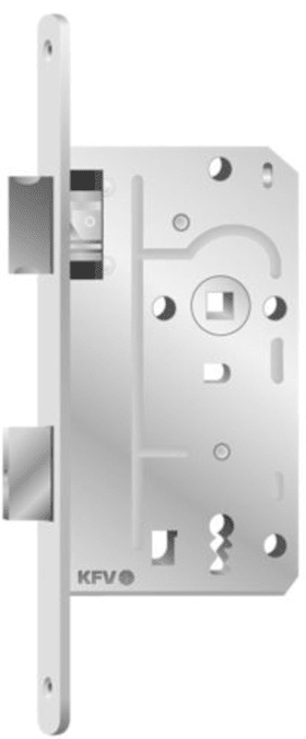 Einsteckschloss für Wohnungsinnen- und Abschlusstüren 104-1/2-WC/55-L-18-A-01