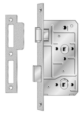 Einsteckschloss für Wohnungsinnen- und Abschlusstüren 113-WC/65-R-24-A-41