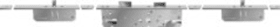 KFV Mehrfachverriegelung drückerbetätigt hell, Flachstulp 16 mm, 65/92/8 mm, DIN LS